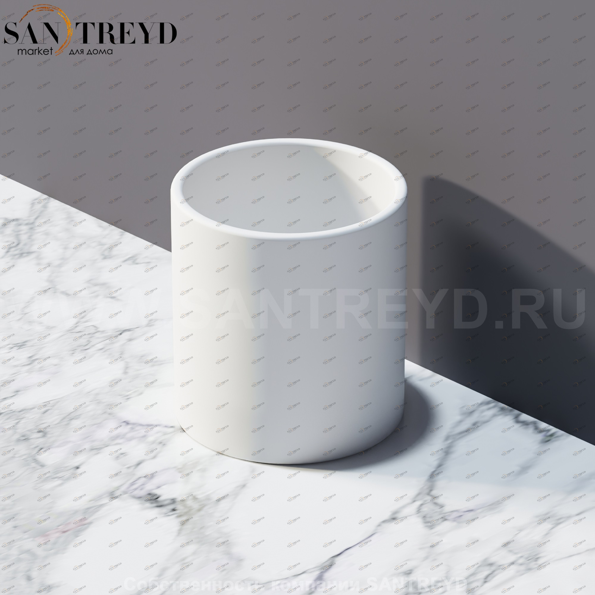 Agape DOT LINE Стеклянный стакан для зубных щеток белый ADTL0464.Z ADTL0464Z