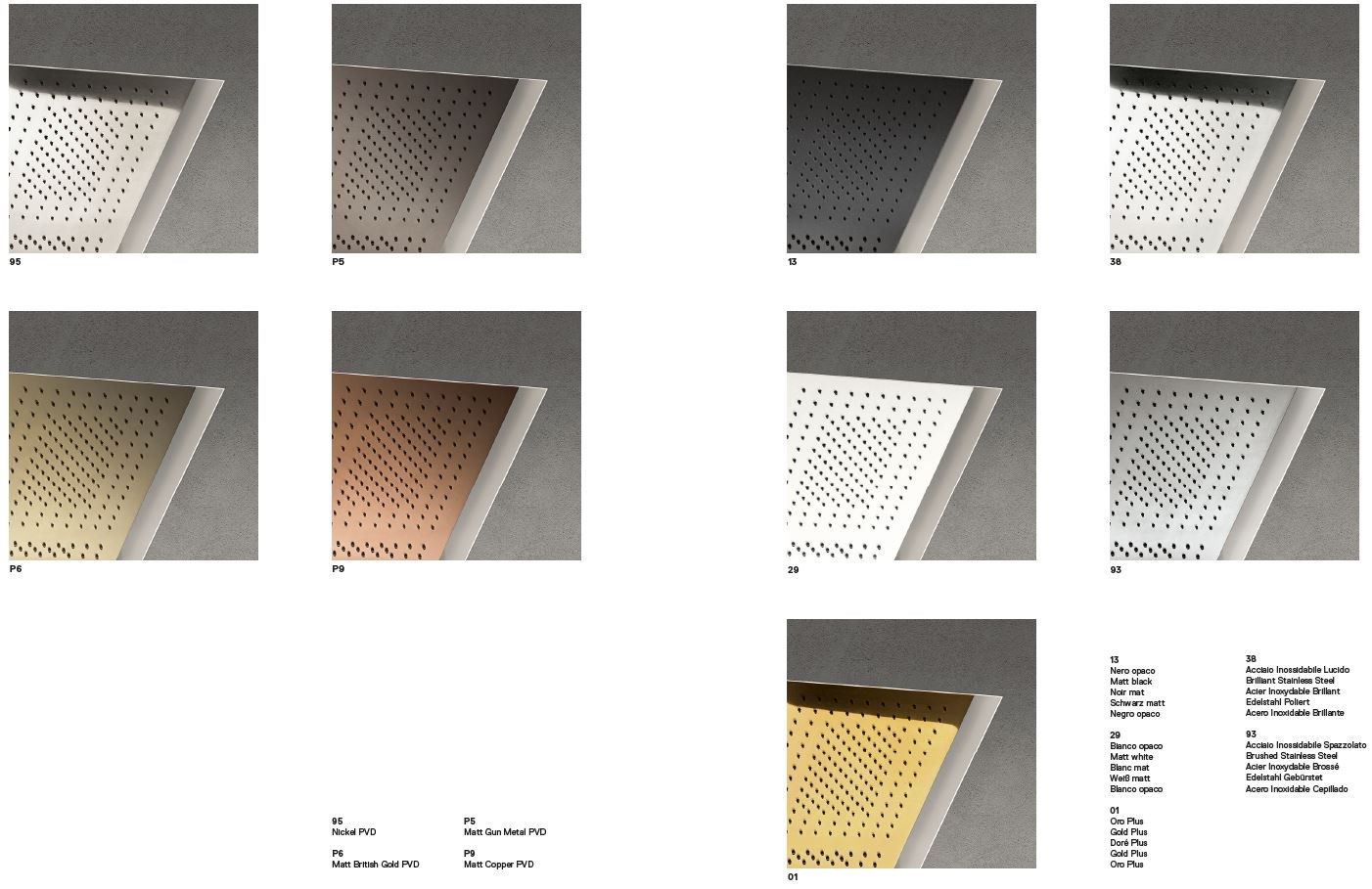 Душевая головка из нержавеющей стали с 2 струями Fantini Rubinetti Acquafit ARCH-00033353 - Вид №2