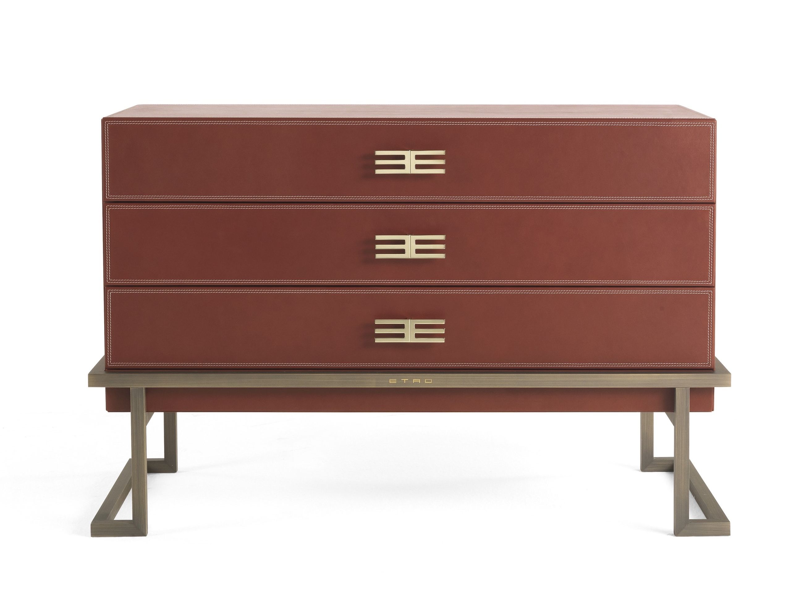 Металлический и кожаный комод ETRO Home Interiors Калькутта ARCH-00001215