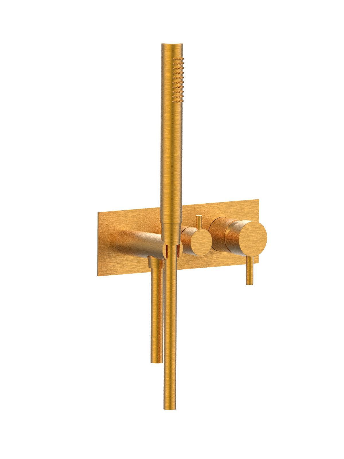 Настенный смеситель для ванны с 3 отверстиями и ручным душем Rubinetterie Frattini отдельная эстетика ARCH-00136591 - Вид №40