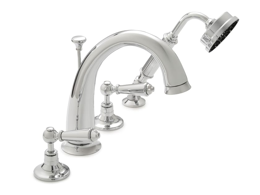 Смеситель для ванны с 4 отверстиями и ручным душем Devon&Devon подпись ARCH-00079144