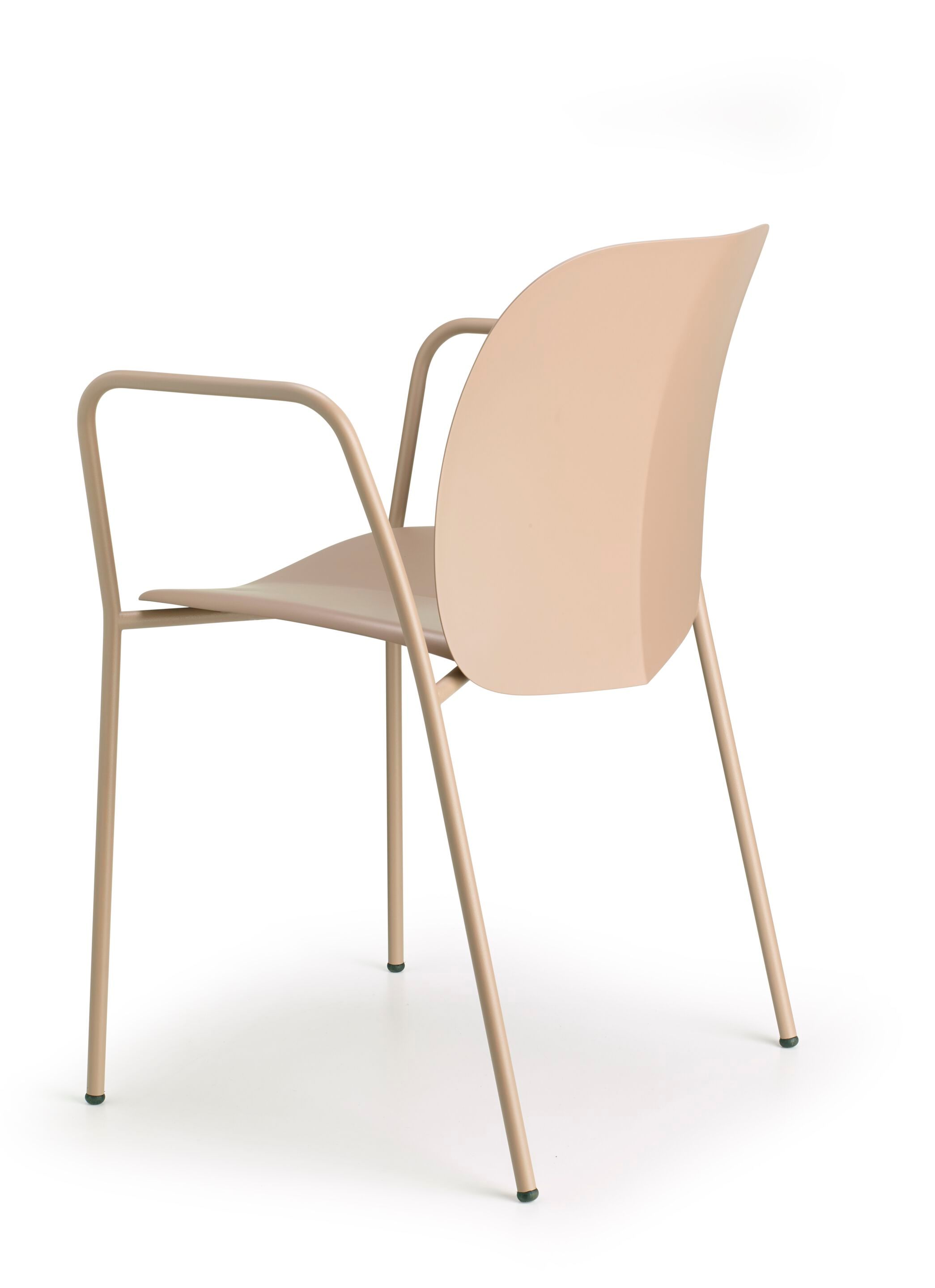 Рециркулированный пластиковый стул с подлокотниками S-CAB Mentha ARCH-00042567 - Вид №2