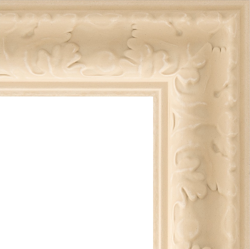 BY 4269 Зеркало с гравировкой в багетной раме - старый гипс 82 mm EVOFORM Exclusive-G - Вид №5