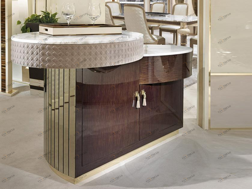 Turri Барная стойка из лакированной древесины Caractere sun-id-1365880