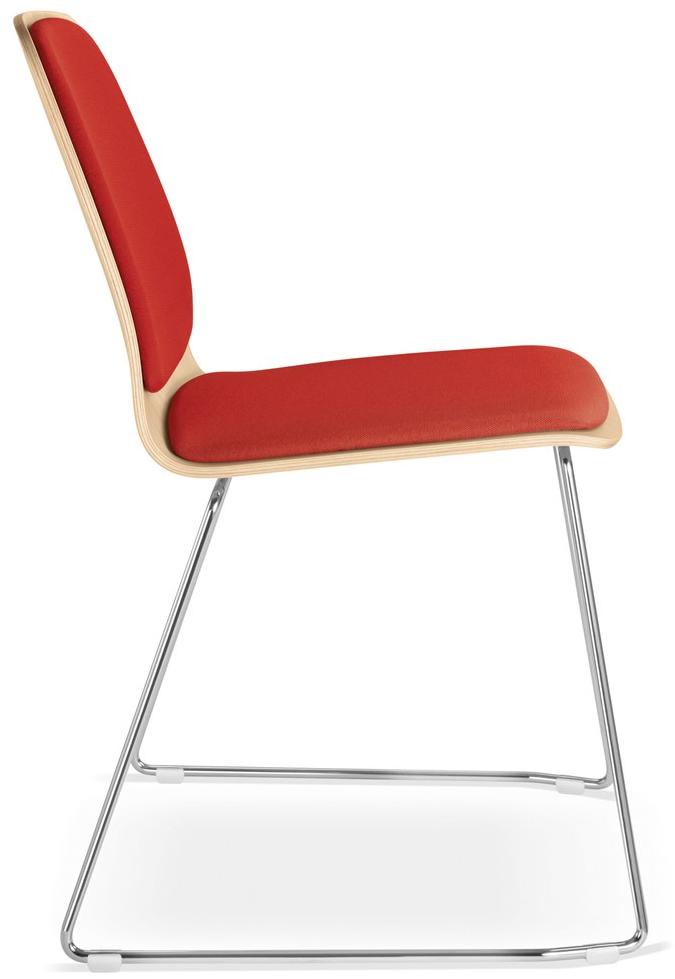 LD Seating Деревянное кресло для конференций с салазками и интегрированной подушкой Sunrise 151-k-n4 - Вид №1