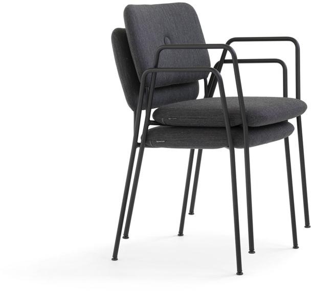 Blå Station Штабелируемый тканевый стул с подлокотниками Dundra S76a Bla Station - Вид №1