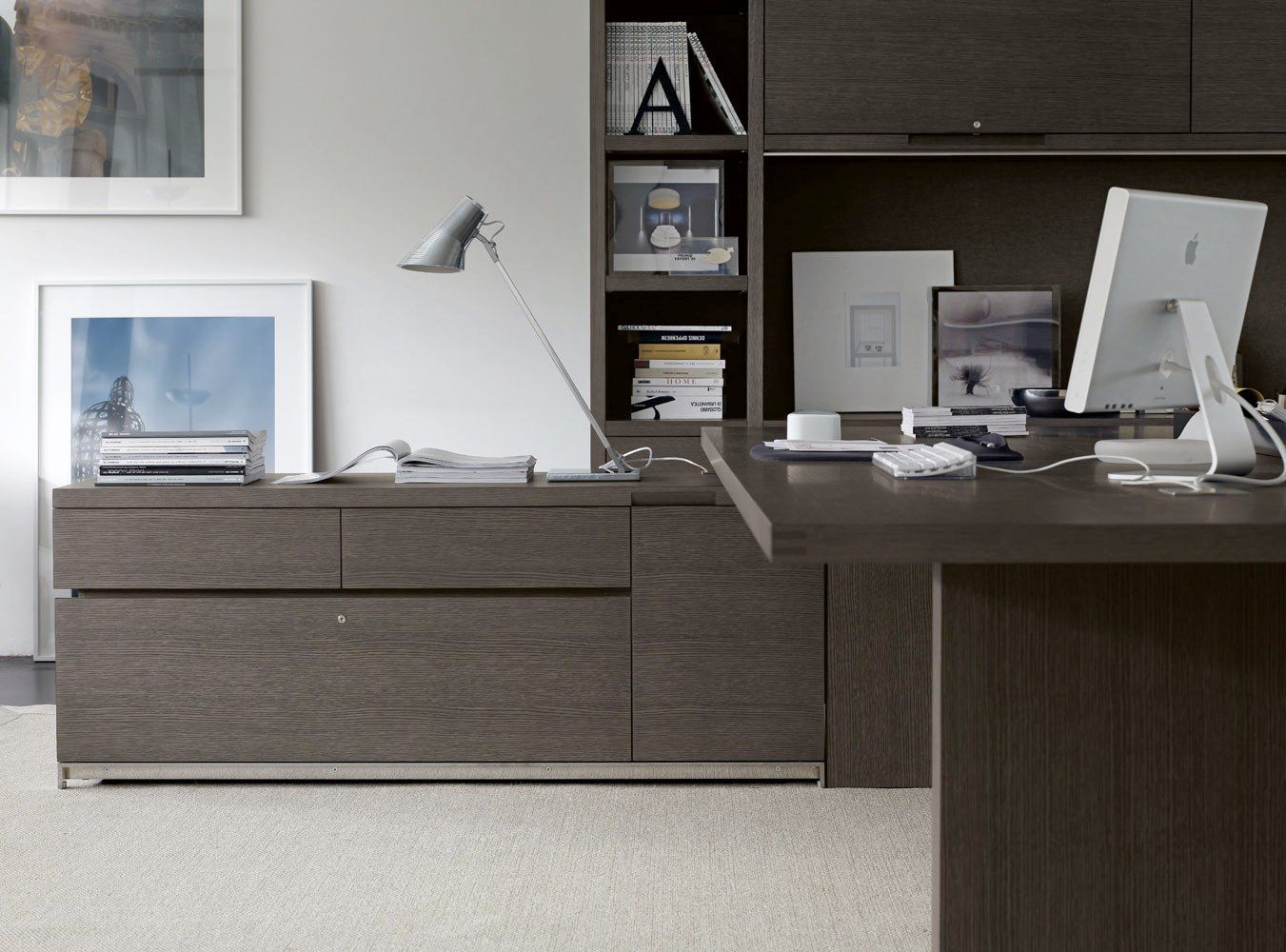 Круглый стол из стали и дерева B&B Italia Project AC Executive ARCH-00070639 - Вид №11