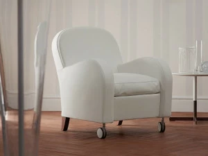 Poltrona Frau Кожаное кресло на колесиках La collezione - divani e poltrone
