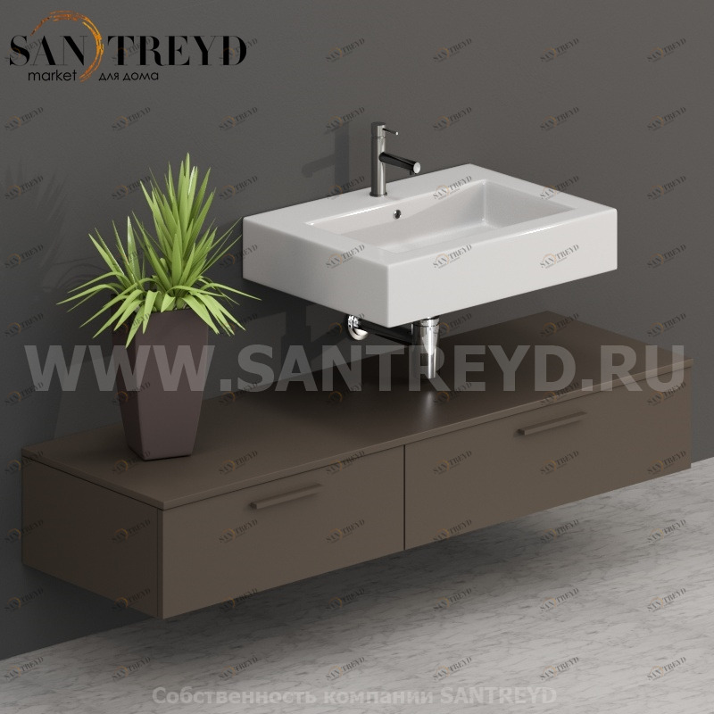 T16052CS2 Столешницы для использования в сочетании с тумбами и открытыми тумбами 160 см коричневая Globo ARREDO WOOD Италия Ceramica Globo