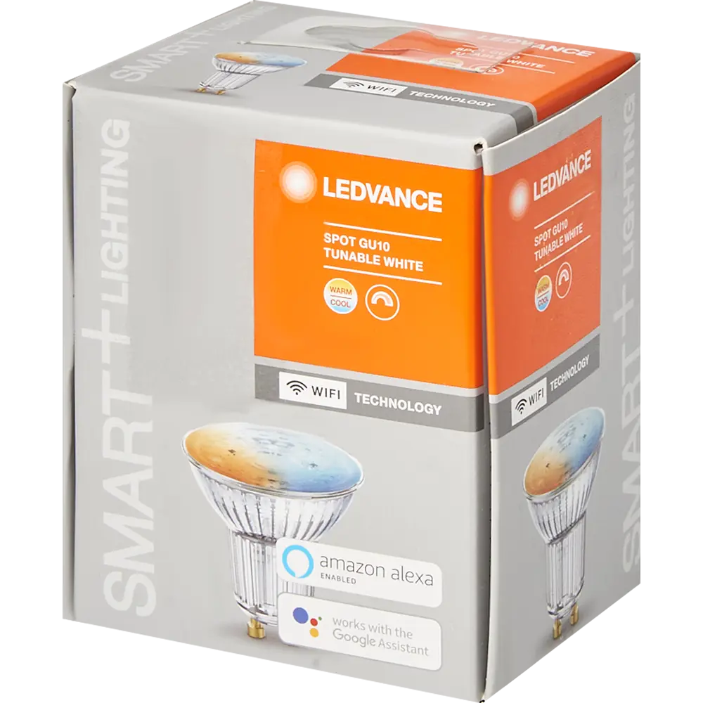 Лампа умная светодиодная Wi-Fi Osram Smart Plus GU10 220-240 В 5 Вт спот матовая 350 лм изменение оттенков белого LEDVANCE STLM-2043882 - Вид №4