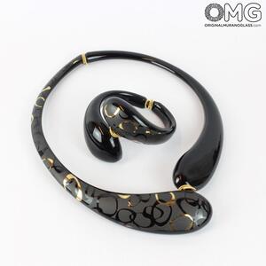 1402 ORIGINALMURANOGLASS Набор Дениз - Мумбаи - муранское стекло 21 см