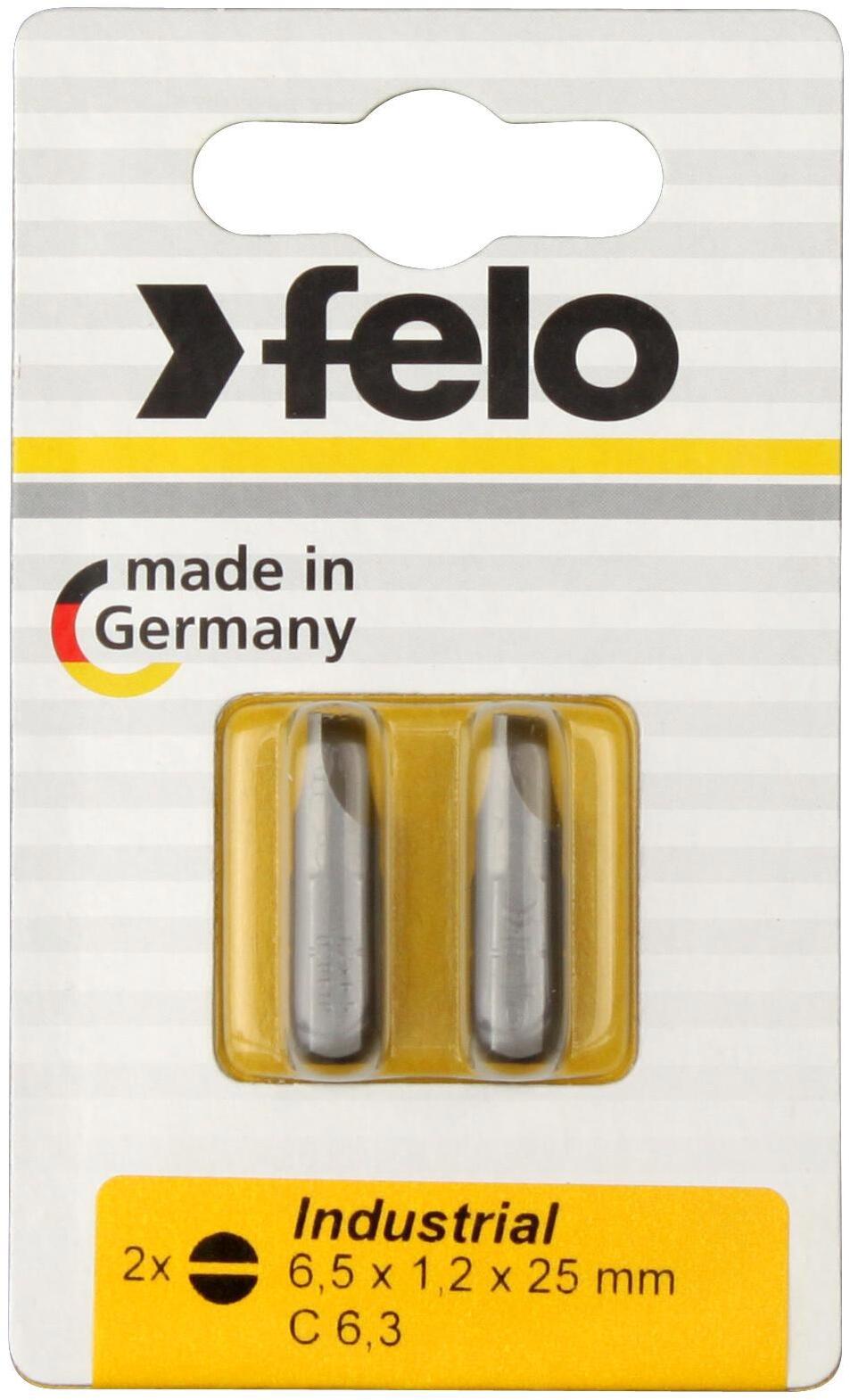 90485455 Бита прямая Industrial 02061036 SL6.5x25 мм, 2 шт. STLM-0246699 FELO