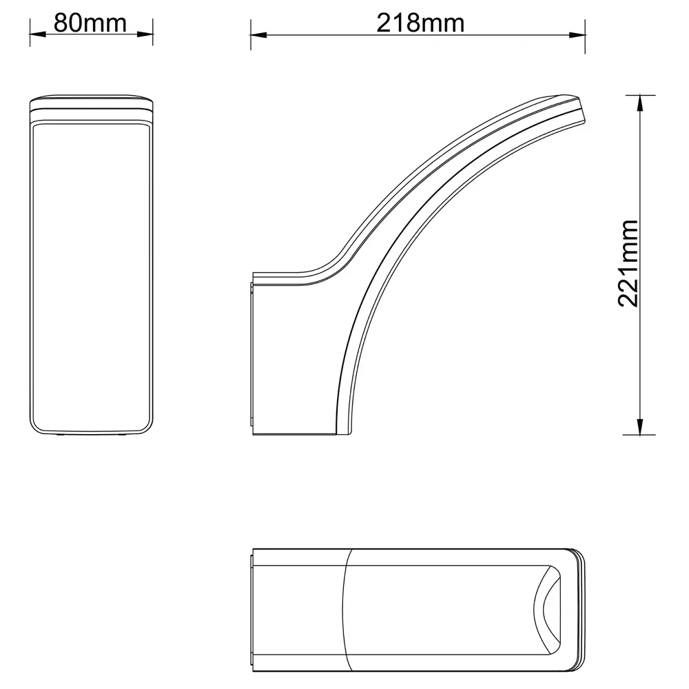 Настенный светильник Inspire Lakko для уличного освещения 89108014 STLM-0078509 - Вид №4