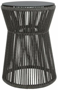 JANUS et Cie Круглый сервисный стол из морского троса и алюминия Knot