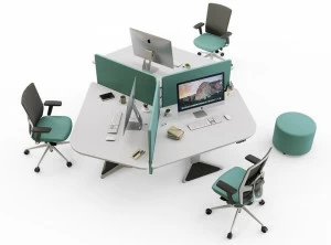 ACTIU Несколько рабочих станций из меламина Power