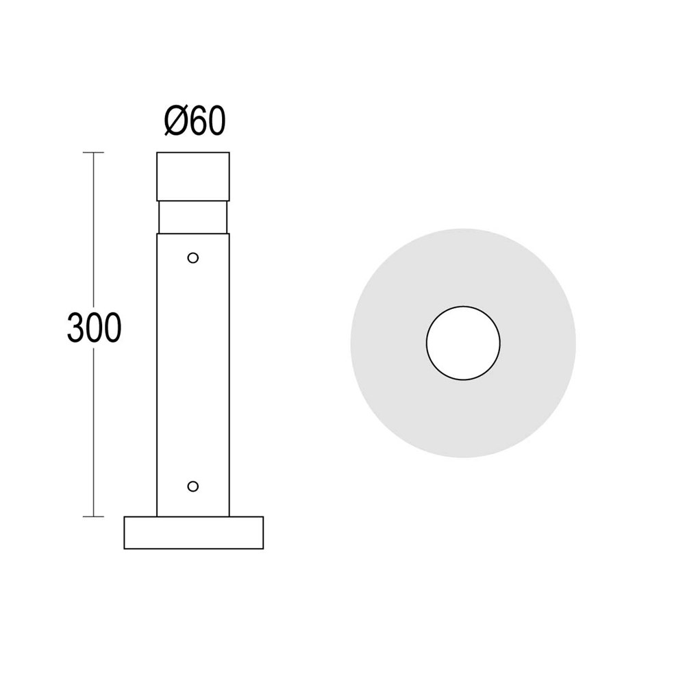 MiniTondo 300 Plug & Play 360° Ghidini MiniTondo Plug & Play .05 Темно-Cерый (Матовый)  - Вид №1