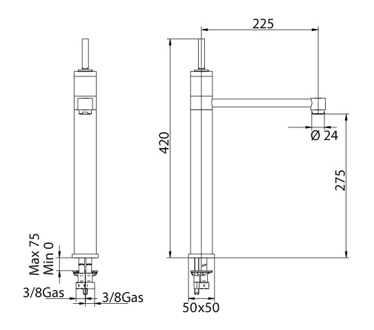 161120PN00 Смеситель Bandini Coco Santreyd - Вид №1