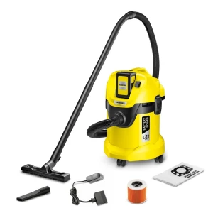 90712075 Пылесос строительный аккумуляторный Karcher WD 3 Battery Set, 300 Вт, 17 л STLM-1471481