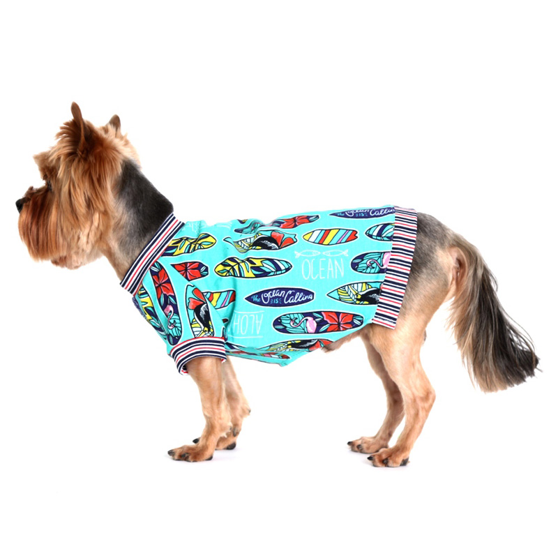 ПР0045190 Футболка для собак Алоха унисекс размер S 20см YORIKI 