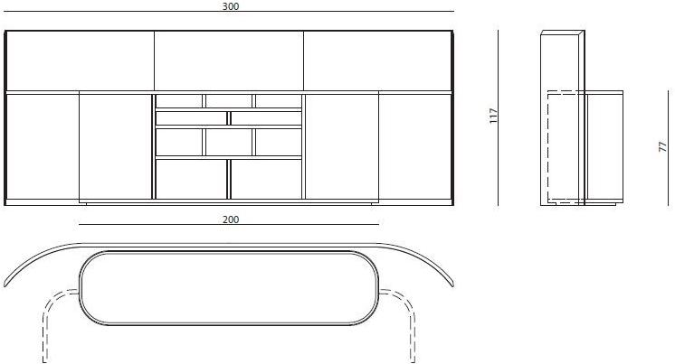 Visionnaire Офисный ящик для хранения в коже с распашными дверцами Wall street sun-id-1501042 - Вид №1