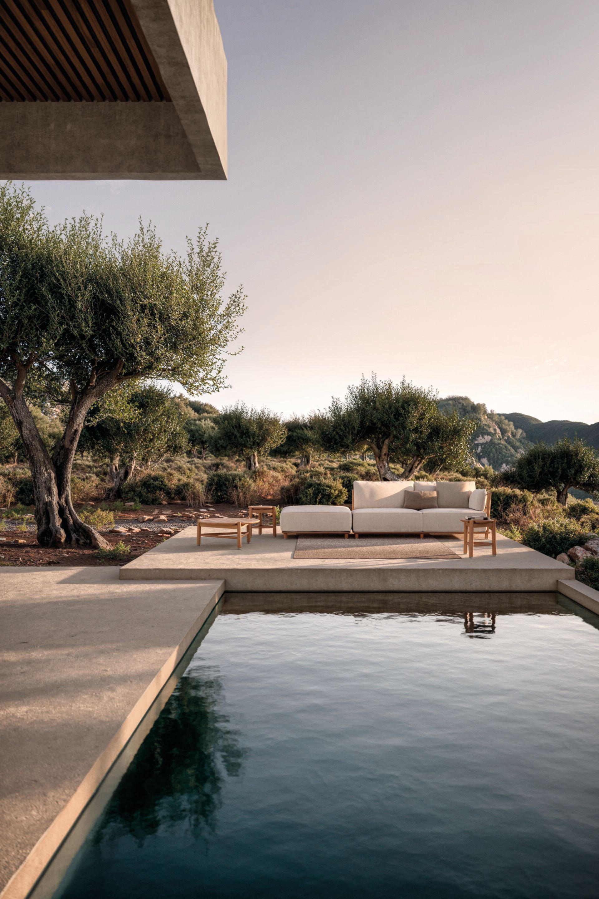 2-местный тканевый модульный садовый диван Gloster Salina ARCH-00029009 - Вид №2