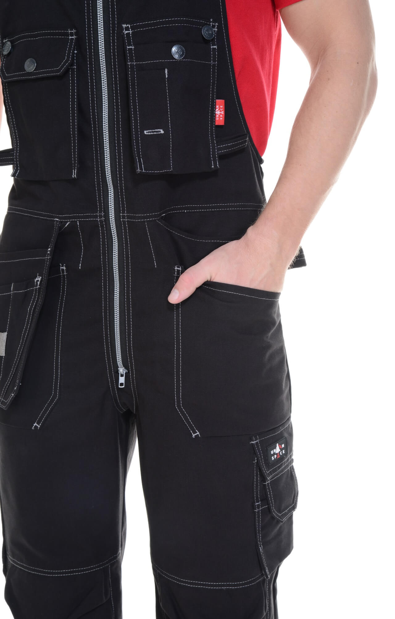 62307 Полукомбинезон  черный Union Space  Летняя спецодежда  размер 48-50/170-176  - Вид №8