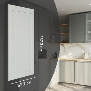 KONSENSA Фасад Кинель для кухонного шкафа из массива ясеня серо-зеленый 89398714