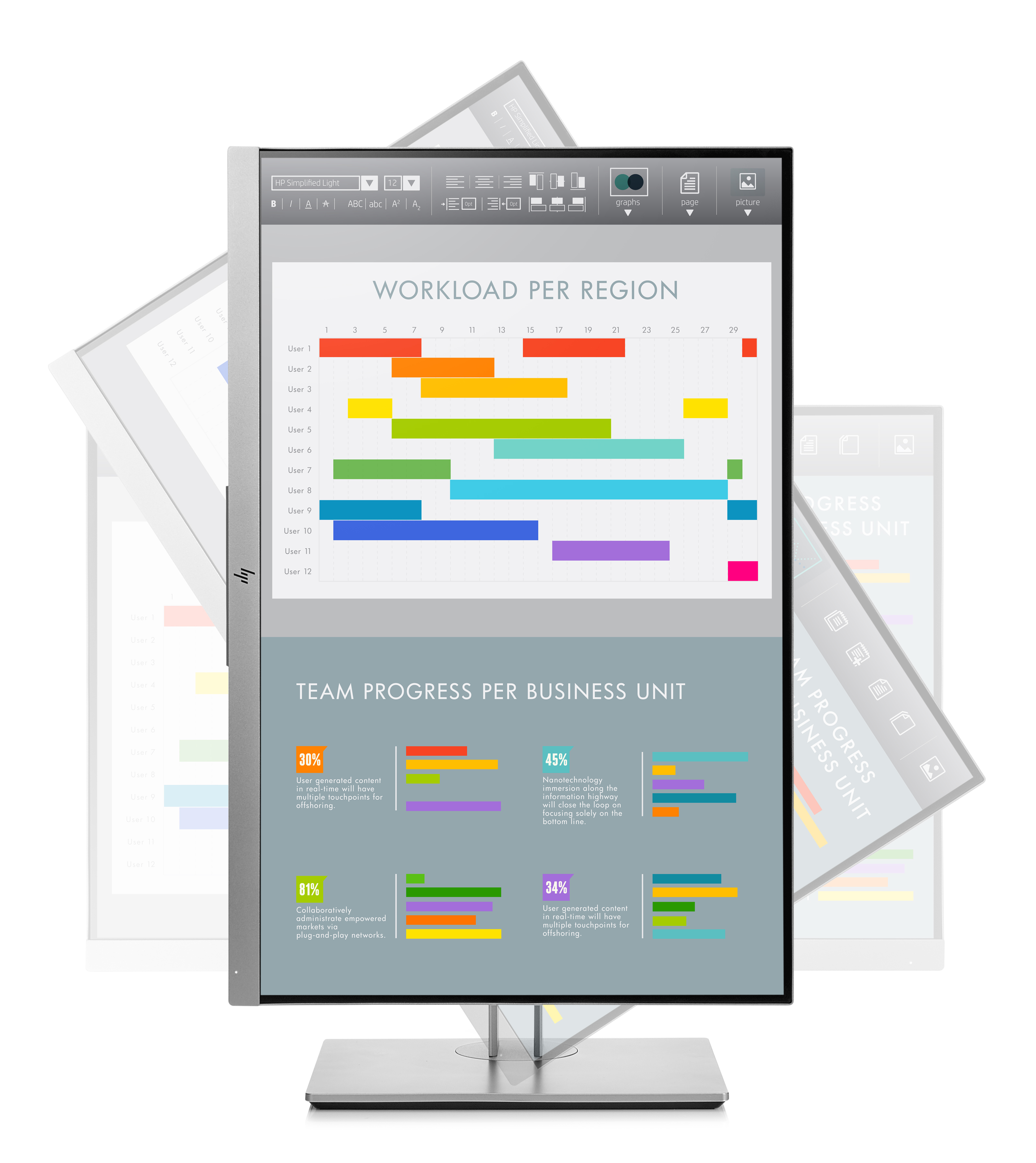 1FH49AA#ABB elitedisplay e243i monitor 24" ips micro edge, led backlit 178 / 178 300 nits 1920 x 1200 1000:1 dp hdmi vga usb 2.0* 3-3-0y (repl m1p02aa) HP HP EliteDisplay Santreyd  - Вид №5