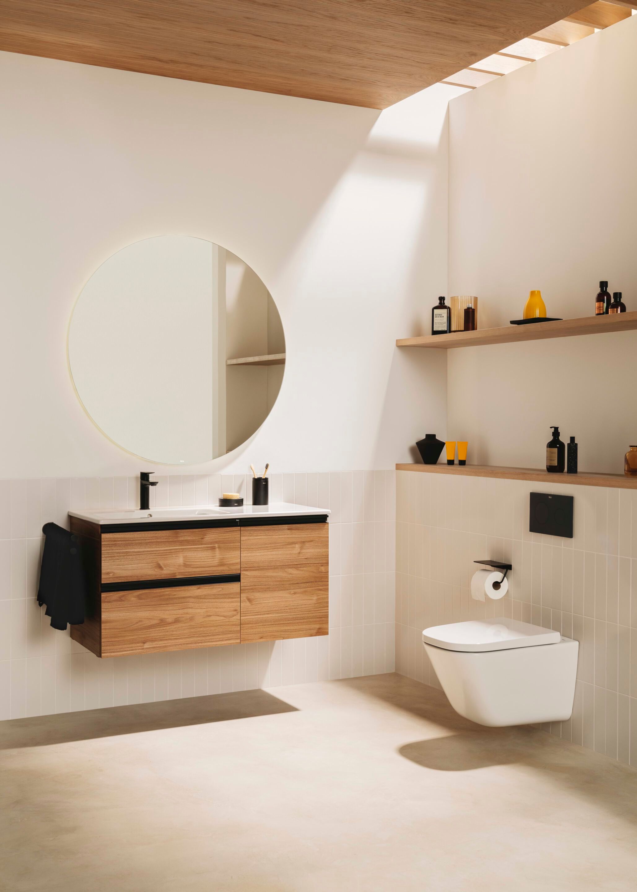 Фарфоровый подвесной прямоугольный умывальник Roca The Gap ARCH-00082132 - Вид №5