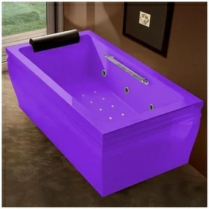 Ванна с гидро и аэроомассажем фиолетовая Gruppo Treesse Blanque 1810 V161N-SX-F