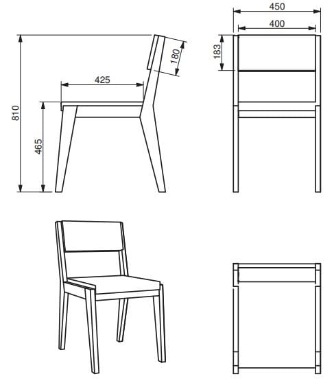 Деревянный стул и QM Foam Quinze & Milan номер 26 ARCH-00051192 - Вид №16