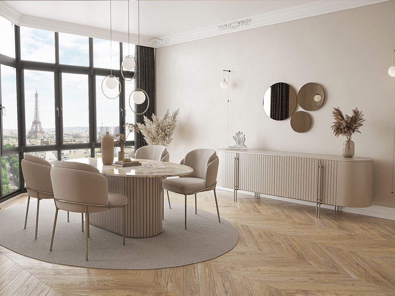 Деревянный шкаф с распашными дверями NDESIGN румяна ARCH-00110272 - Вид №2