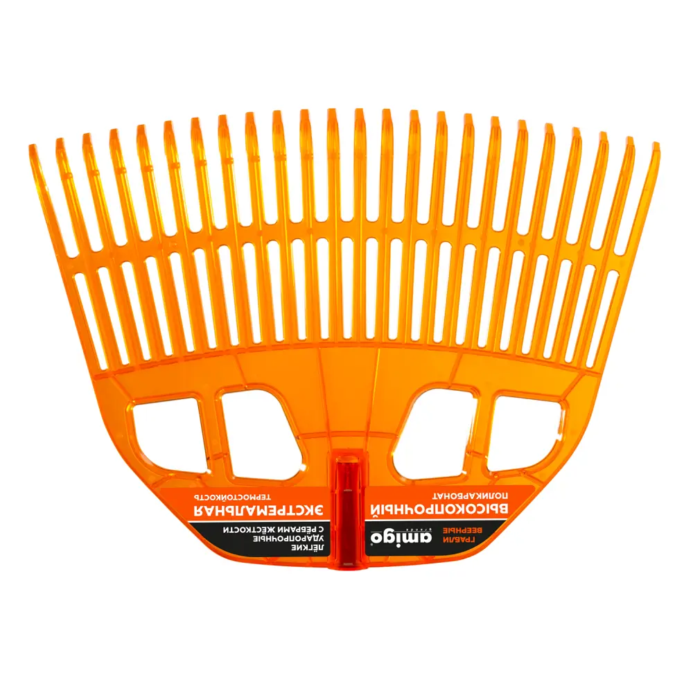 Грабли прямые Amigo 77068 12 зубьев 151 см алюминий с черенком STLM-2002028 - Вид №1