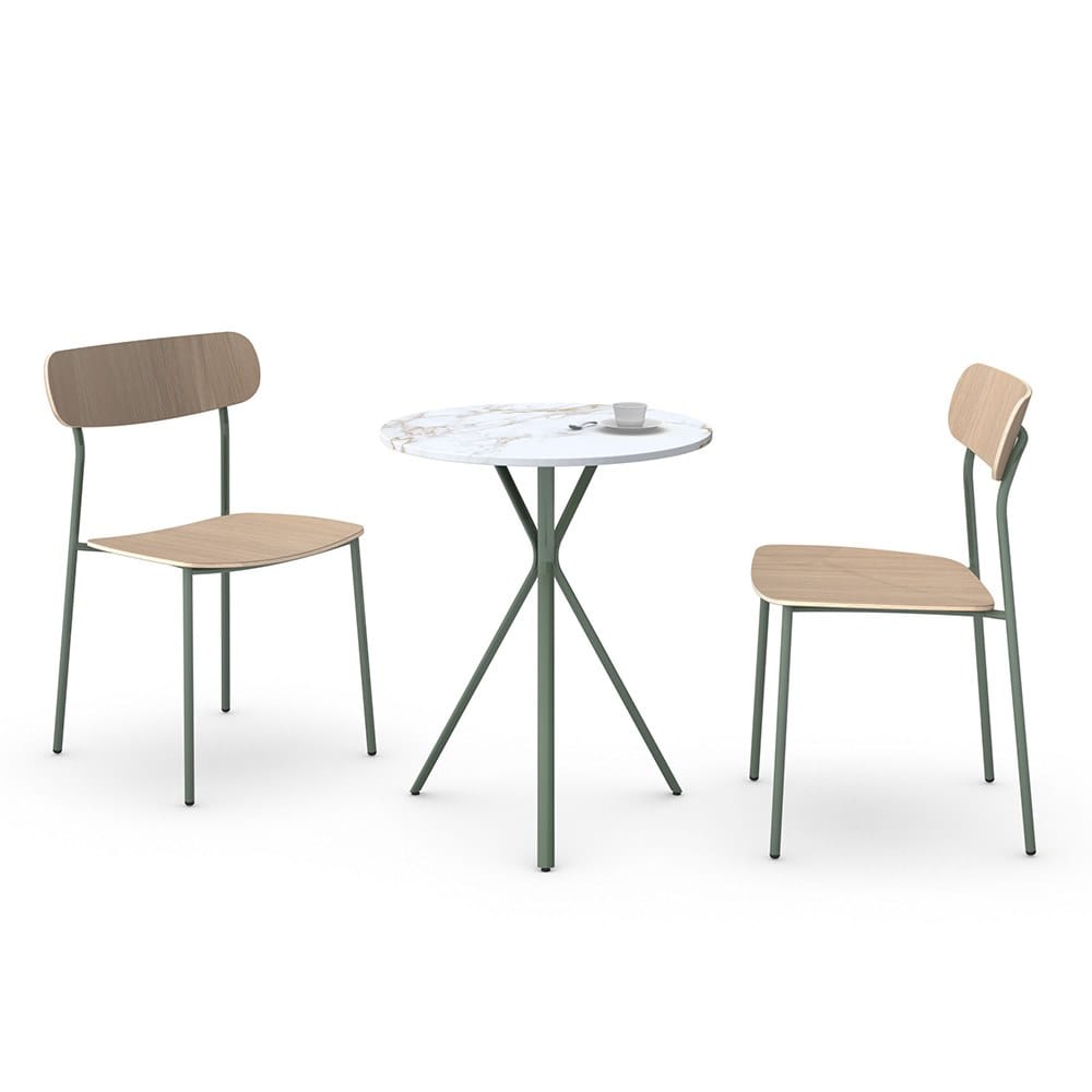 Круглый железный стол для контракта Vela Arredamenti Curve ARCH-00085324 - Вид №1