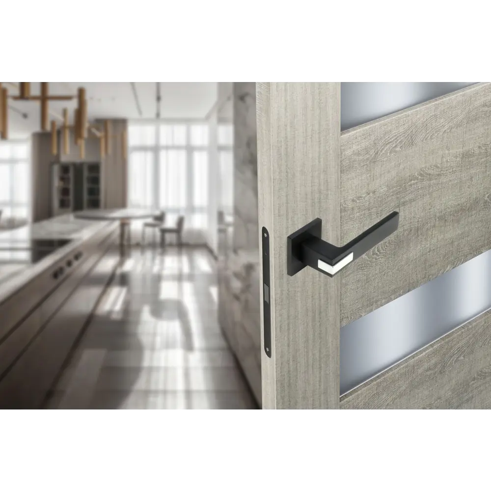 Дверные ручки Edson EDS-136B-Q2 черные для межкомнатных дверей 85170395 STLM-0895380 - Вид №6