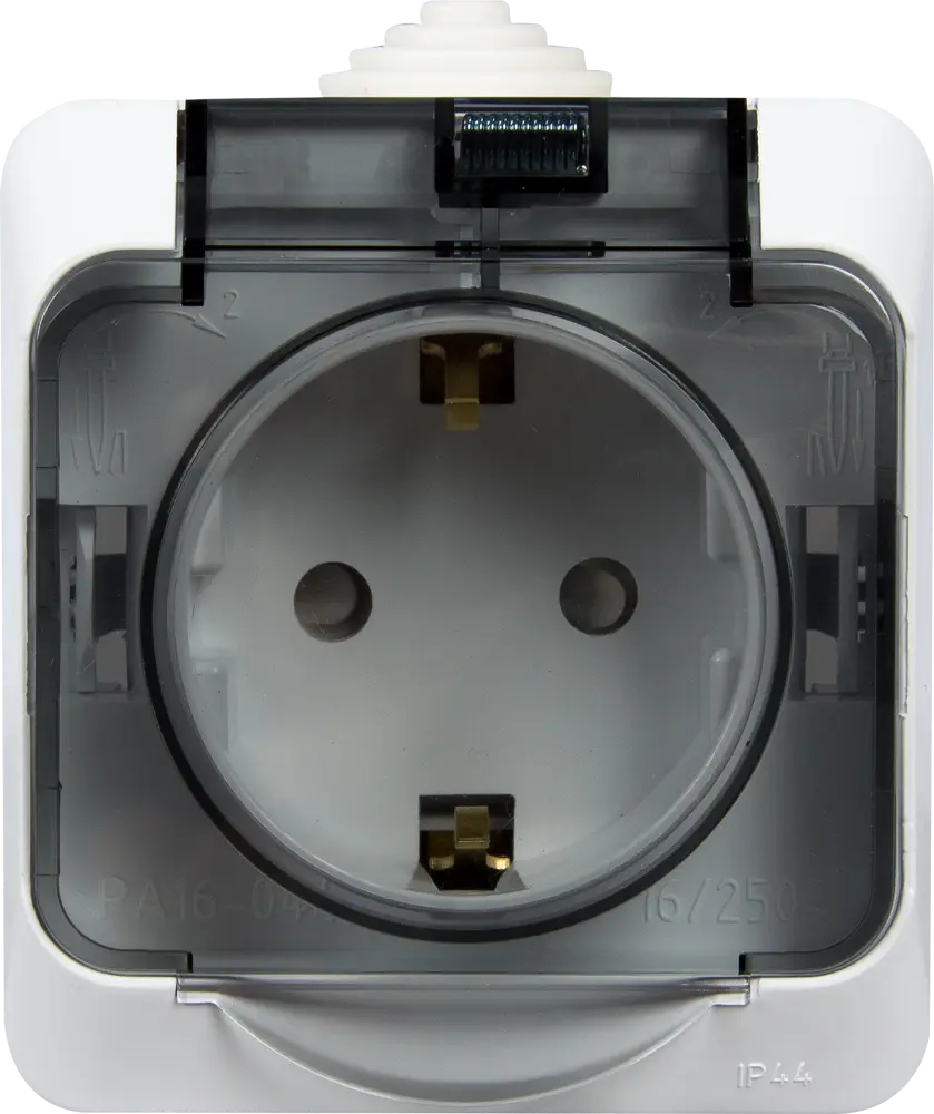 Розетка влагозащищенная SYSTEME ELECTRIC Этюд для кухни и ванной 12511078