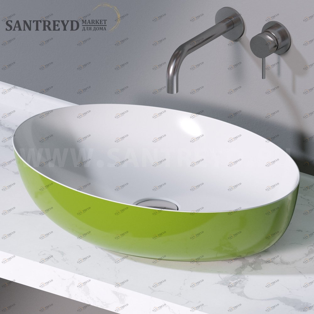 L616221 Накладная раковина на столешницу  овальная A. e T. Italia ELITE AeT ITALIA