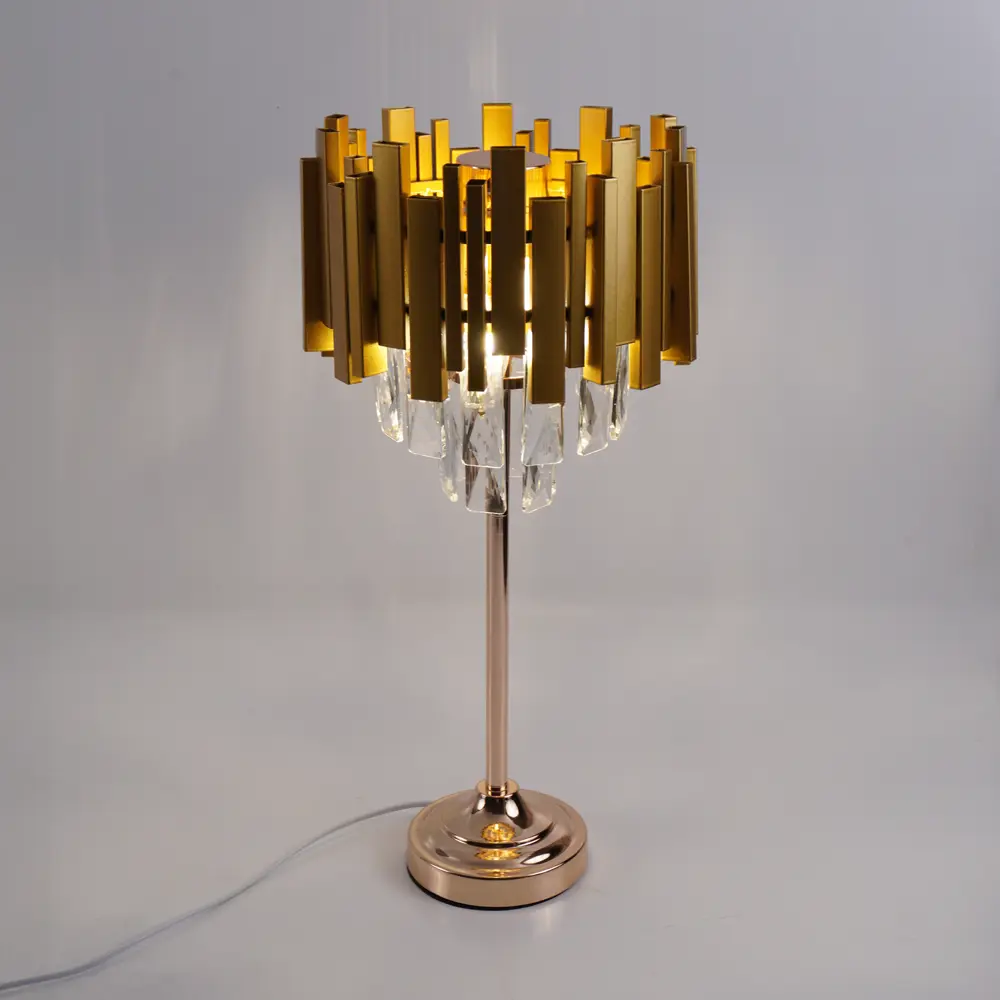 Настольная лампа Estares Frida цвет золото STLM-2148954