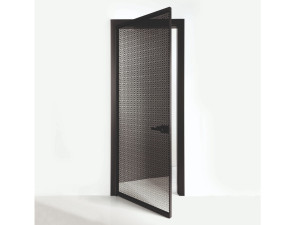 Стеклянная распашная дверь