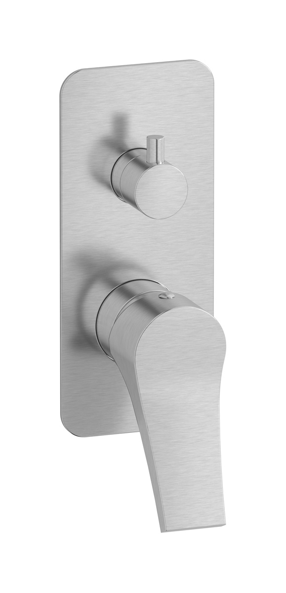 Внешние части встроенного в стену смесителя на 3 потребителя WE ARE IB tw320cc_23 Brushed Nickel Twitter