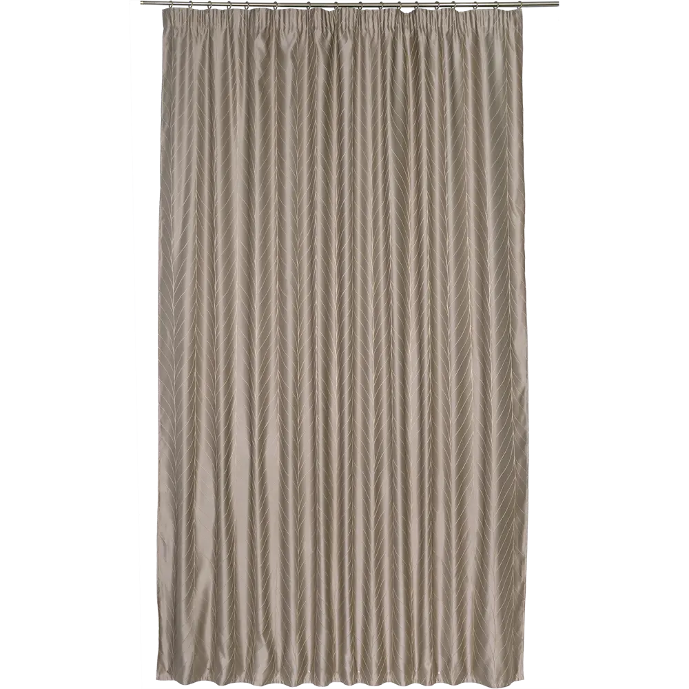 Штора на ленте «Брук» 200х280 см цвет серо-коричневый INSPIRE STLM-2158280