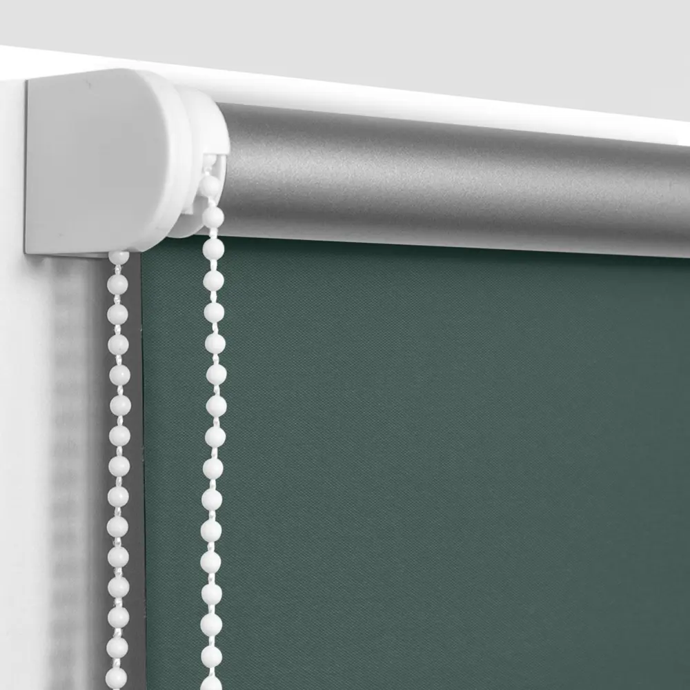 Штора рулонная блэкаут Эскар 70x160 см серо-зеленая Emeraldo BLACKOUT STLM-2131104 - Вид №1