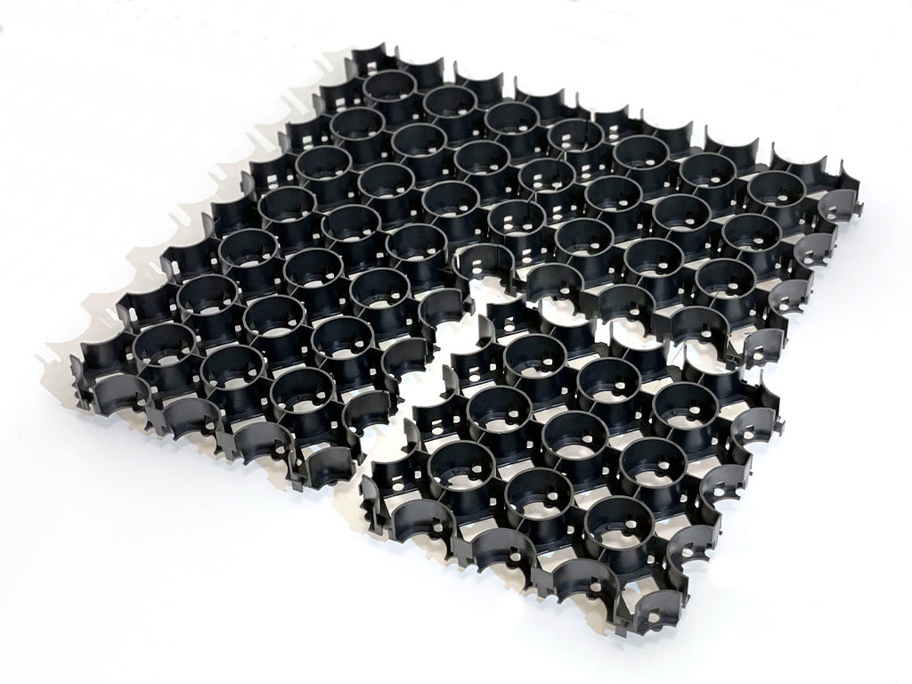 Газонная решетка ЭкоПарк черная 335*335*40мм ГеоПластБорд GPBST-102 - Вид №1