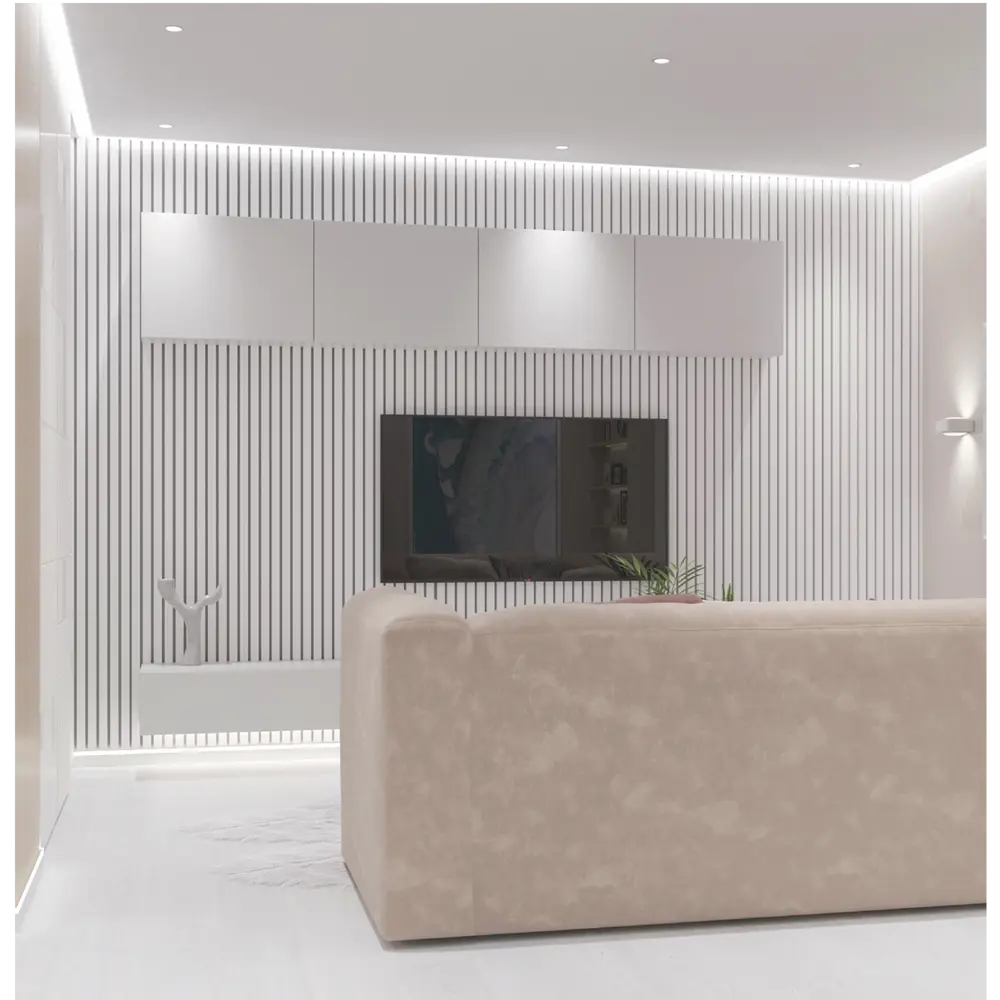 PORTIKA Декоративная рейка МДФ белая для современного интерьера 85314189 STLM-1385399 - Вид №2