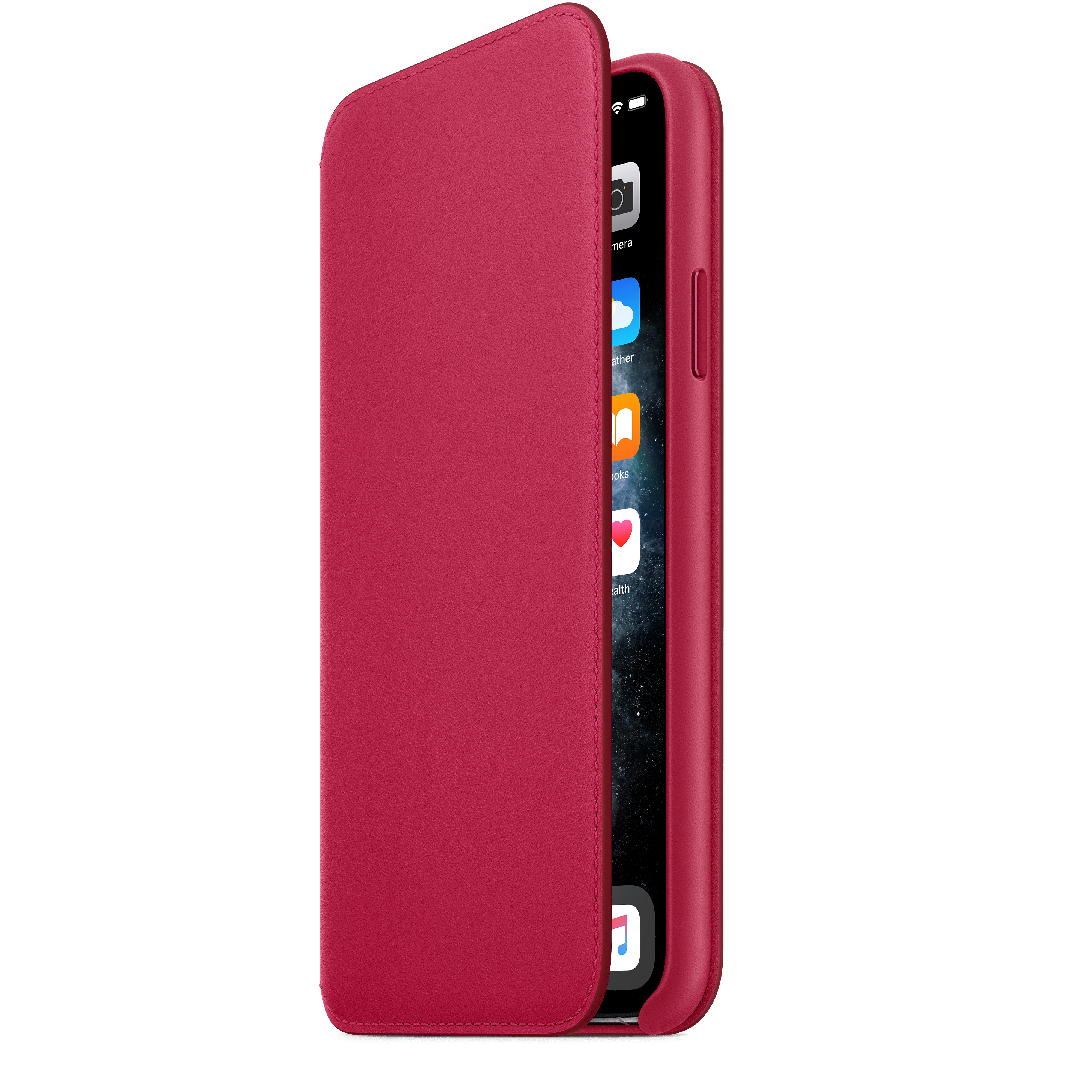 MY1N2ZM/A Iphone 11 pro max leather folio - raspberry Apple Santreyd  - Вид №4
