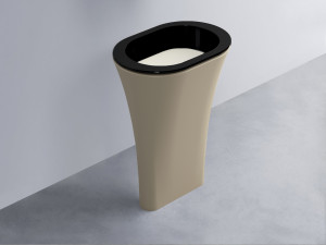 AMLA65-N+AMPILO-TL+AMCOLO-AV Раковина Amedeo Ovale отдельностоящая cielo Enjoy + Amedeo