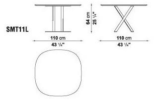 Maxalto Квадратный мраморный стол Pathos sun-id-1358138 - Вид №3