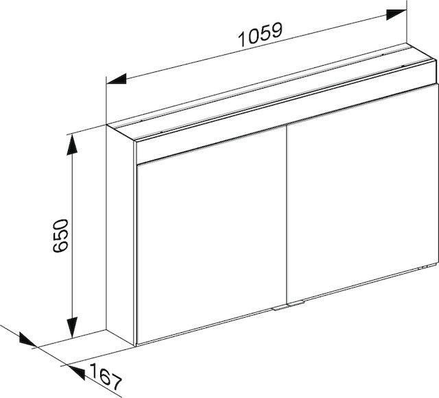21532171301 Зеркальный шкаф KEUCO Edition 400 - Вид №3