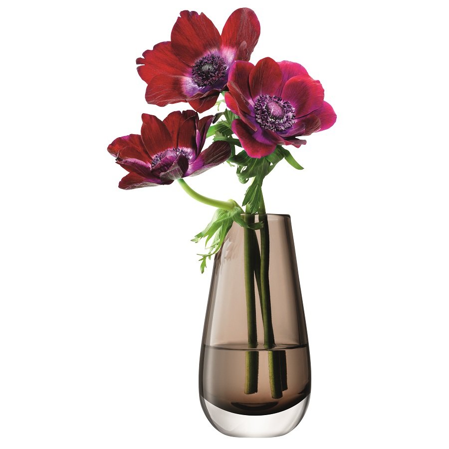 Ваза стеклянная в форме бутона мока 14 см Flower Colour LSA INTERNATIONAL - 253430 Коричневый  - Вид №6