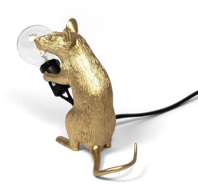 Seletti Светодиодная настольная лампа из смолы Mouse lamp sun-id-1347919 - Вид №3